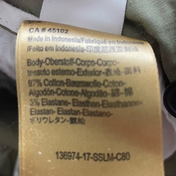 Scotch & Soda Green Regular Belted Chinos - 25 - Picture 11 of 16